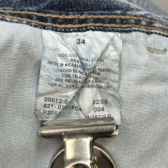 Vintage Arizona Jeans Shorts Mens 34 Denim Carpenter Baggy Relaxed Skate Y2K - Picture 6 of 11